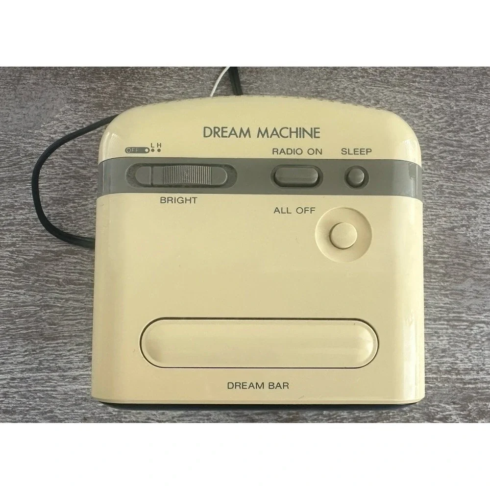 Vintage Sony Dream Machine ICF-C10W AM/FM Digital Clock Radio Beige Tested Works